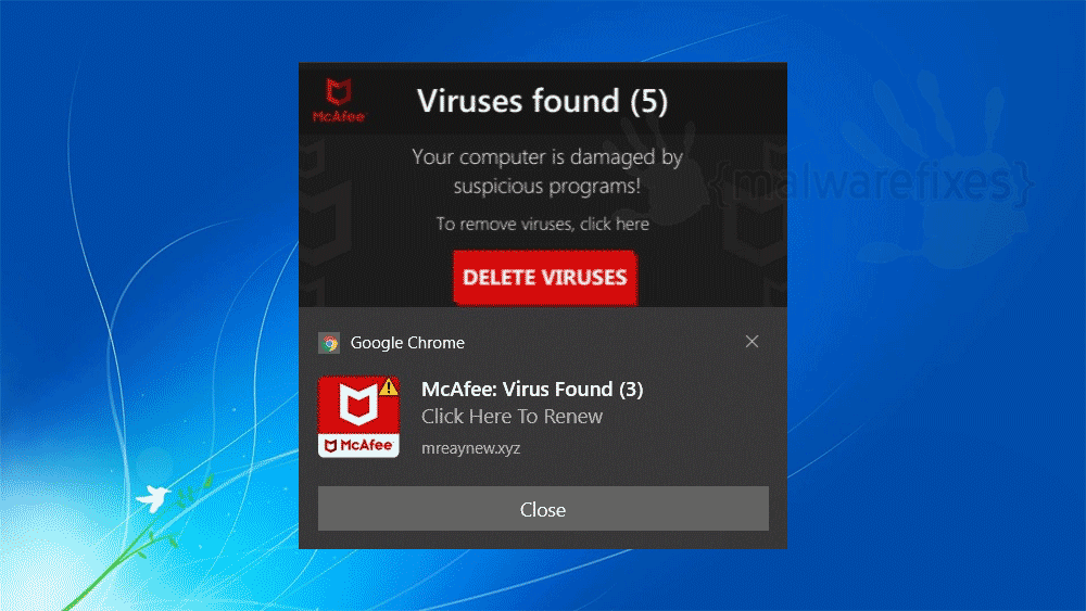 virus pop ups windows