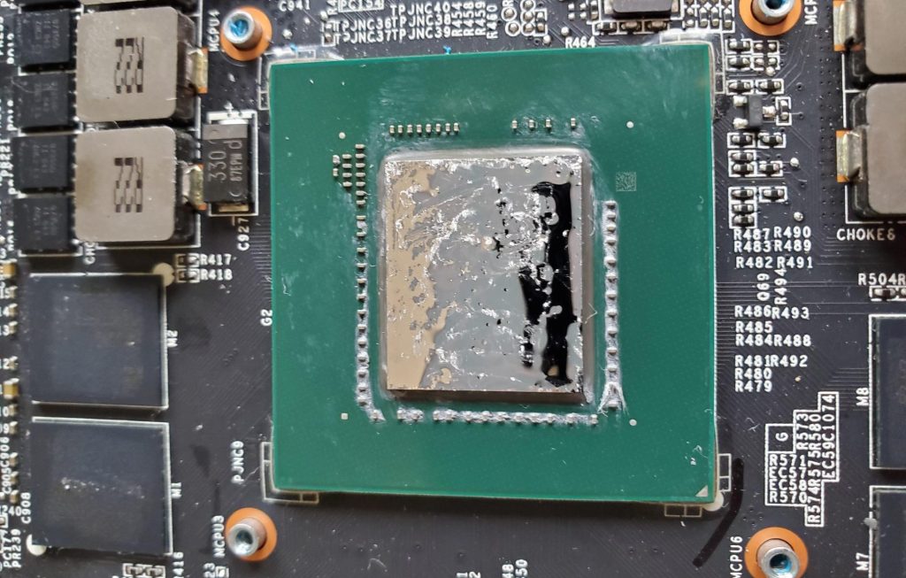 liquid metal on laptop CPU