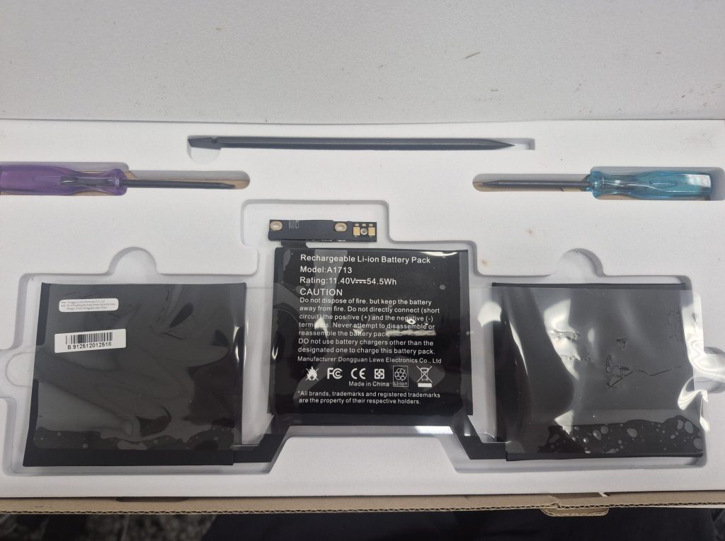 Macbook Pro a2179 aftermarket battery