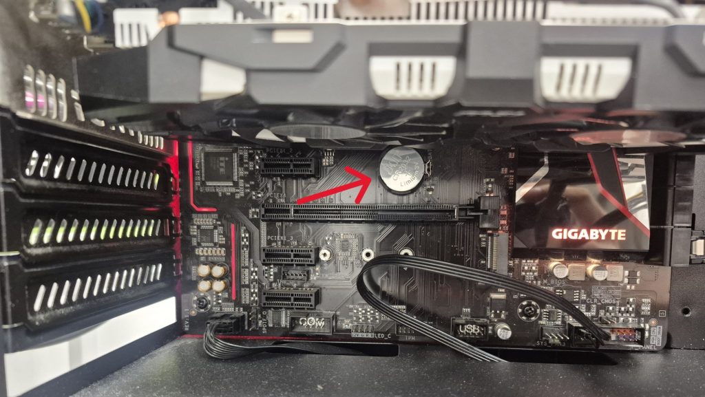 motherboard CMOS battery