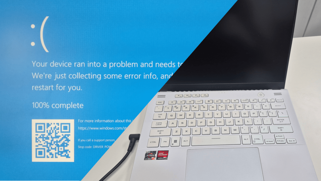 windows BSOD and laptop not turning