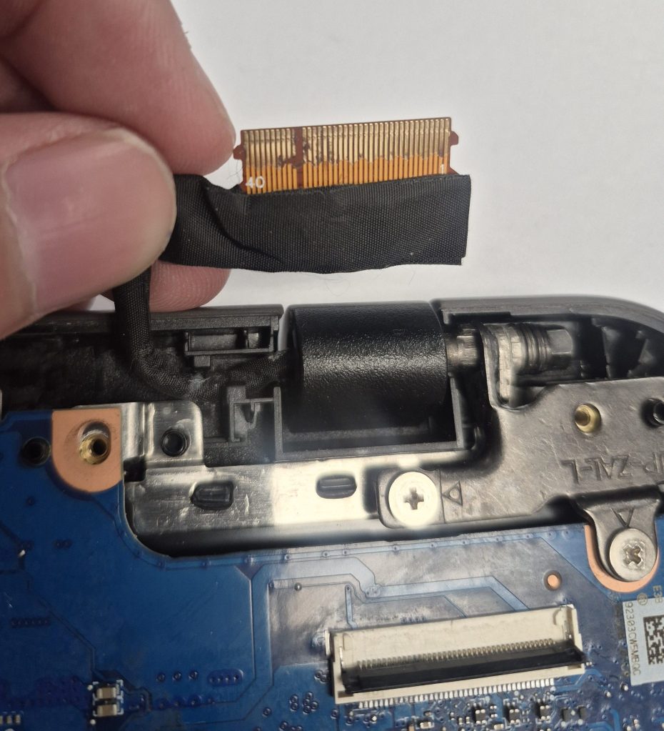 Acer chromebook display cable burned and traces gone